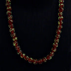 Rote Murano-Stil Glas Halskette ca. 50 cm+ 5 cm Extender