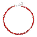 Rote Murano-Stil Glas Halskette ca. 50 cm+ 5 cm Extender