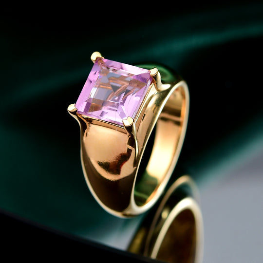 Rose De France Amethyst Ring Messing (Größe 17.00) ca. 2,36 ct
