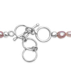 AA Weiße Süßwasser Perle Halskette ca. 45 cm 925 Silber rhodiniert