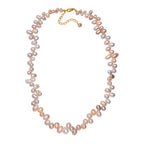 AAA Mehrfarbige Süßwasser Perle Halskette ca. 45 cm + 5 cm Extender, 925 Silber 750 Gelbgold Vermeil