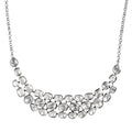 Polki Moissanit Halskette ca. 45 cm 925 Silber rhodiniert ca. 8.00 ct