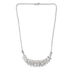 Polki Moissanit Halskette ca. 45 cm 925 Silber rhodiniert ca. 8.00 ct