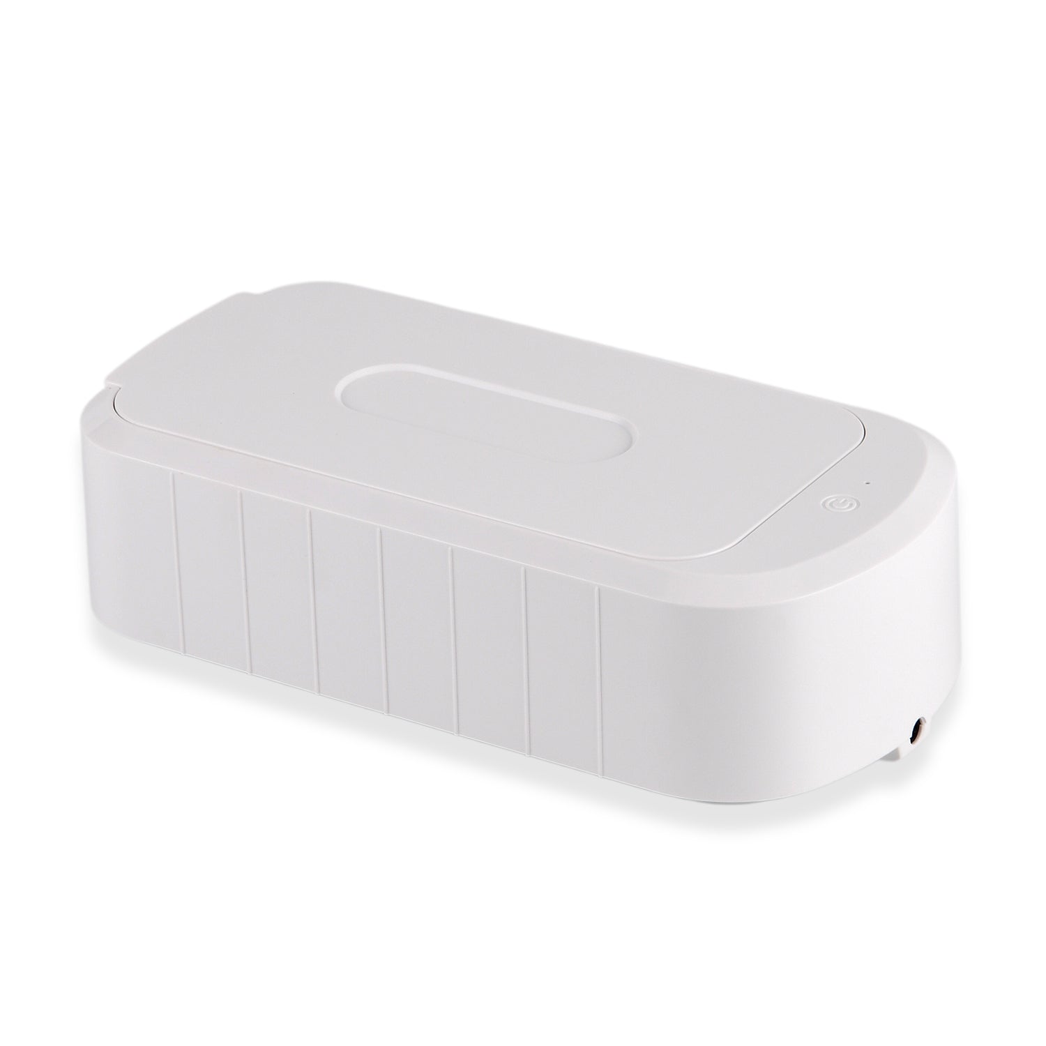 Ultraschall-Reinigungsgerät aus ABS und Edelstahl, 600 ml, 48.000 Hz, Weiß, 24,55 x 12 x 7 cm