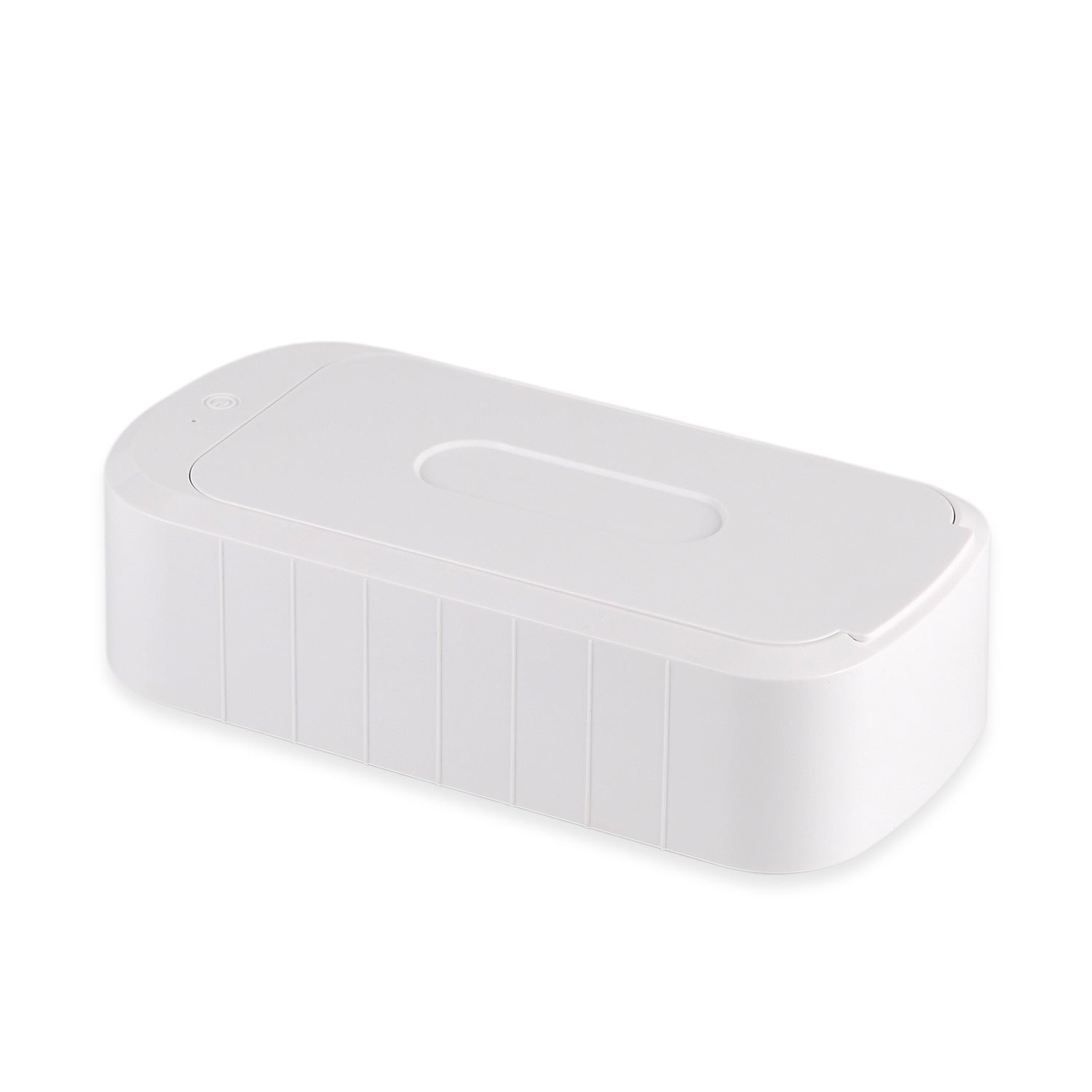 Ultraschall-Reinigungsgerät aus ABS und Edelstahl, 600 ml, 48.000 Hz, Weiß, 24,55 x 12 x 7 cm