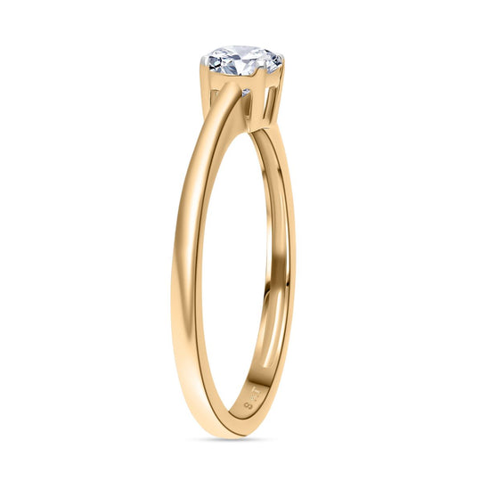 LUXURIANT DIAMOND - Lab Grown Diamant VS-EF SGL zertifiziert Ring 375 Gold ca. 0.50 ct