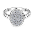 LUXURIANT DIAMOND - Lab Grown Diamant SI-GH SGL zertifiziert Ring 925 Silber rhodiniert (Größe 17.00) ca. 0,50 ct