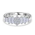 LUXURIANT DIAMOUND - Lab Grown Diamant SI-GH Ring 925 Silber rhodiniert (Größe 19.00) ca. 0.50 ct