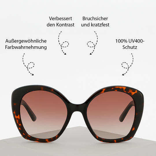 Sole & Luce, Swiss Eyewear, U400 Schutz Sonnenbrille, Demi