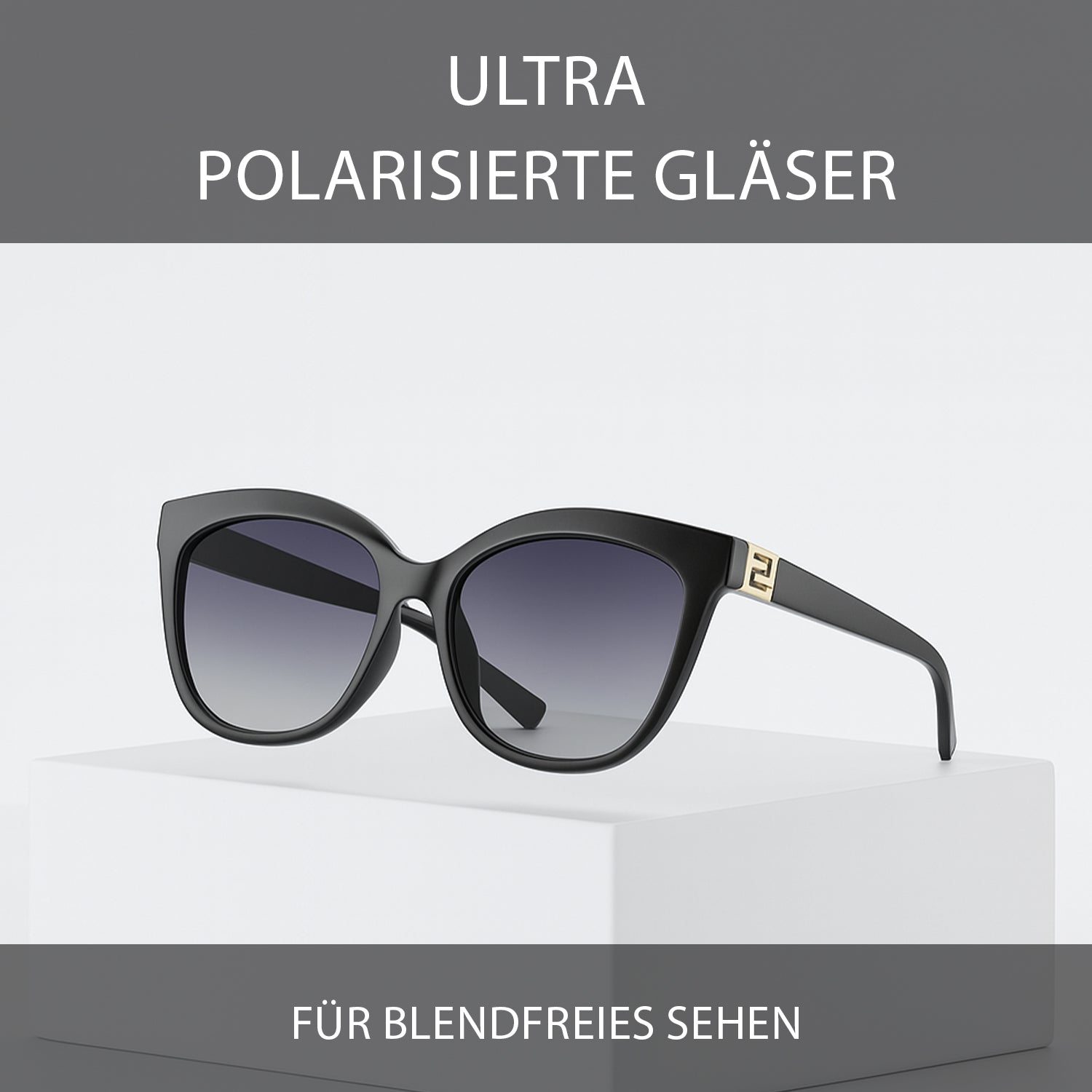 Sole & Luce - Swiss Eyewear, UV400 Sonnenbrille, Schwarz