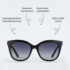 Sole & Luce - Swiss Eyewear, UV400 Sonnenbrille, Schwarz