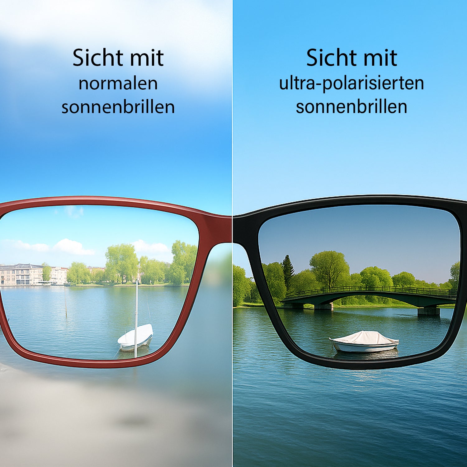 Sole & Luce - Swiss Eyewear, UV400 Sonnenbrille, Schwarz