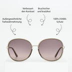 Sole & Luce - Swiss Eyewear, UV400 Sonnenbrille, Grau