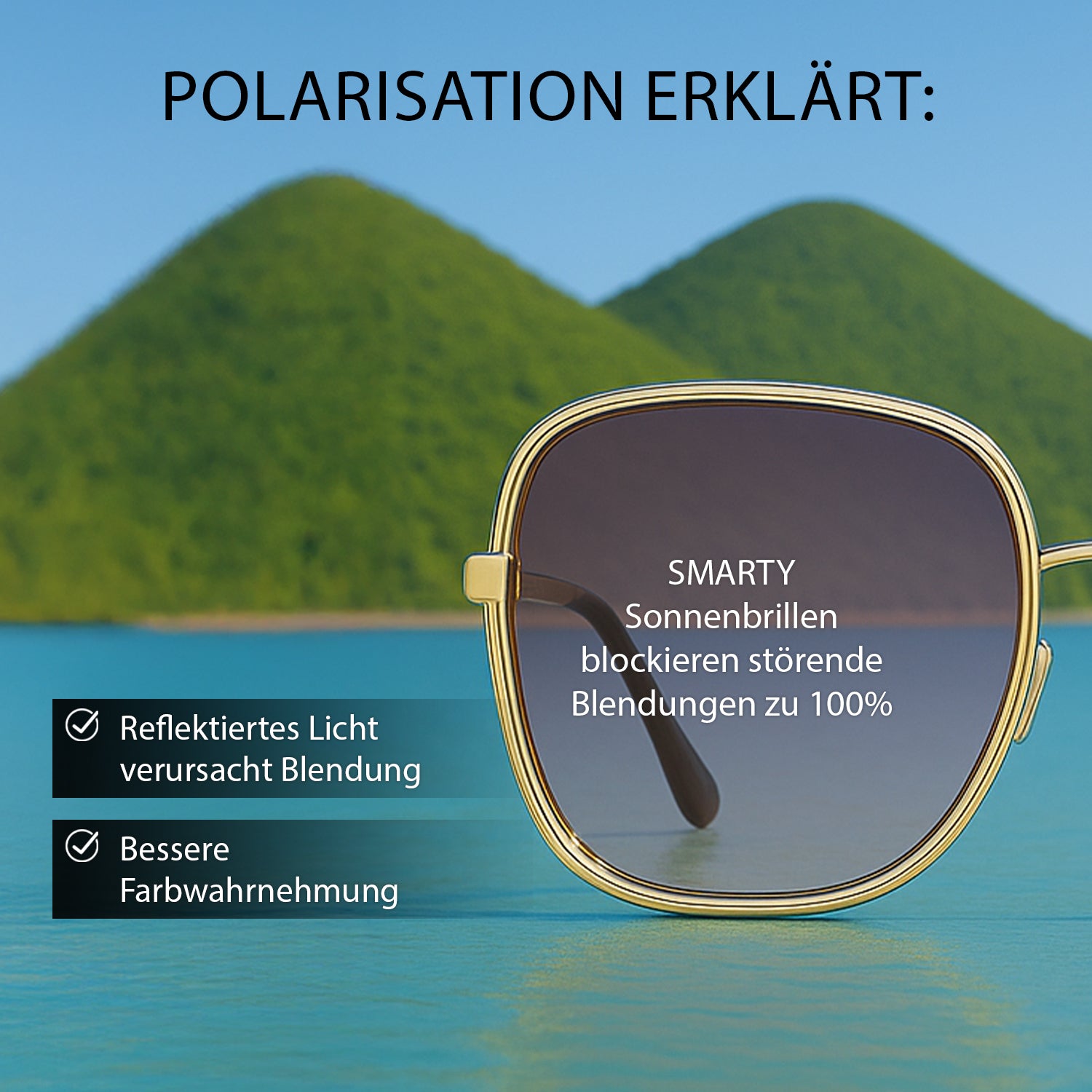 Sole & Luce - Swiss Eyewear, UV400 Sonnenbrille, Grau