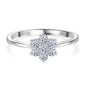 LUXURIANT DIAMOND - Lab Grown Diamant SI-GH SGL zertifiziert Ring 925 Silber rhodiniert (Größe 16.00) (10-15 Werktage Lieferzeit) ca. 0.50 ct