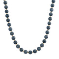 Natürlicher Olmek Jadeit Halskette ca. 50 cm 925 Silber vergoldet ca. 500,00 ct.
