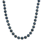 Natürlicher Olmek Jadeit Halskette ca. 50 cm 925 Silber vergoldet ca. 500,00 ct.