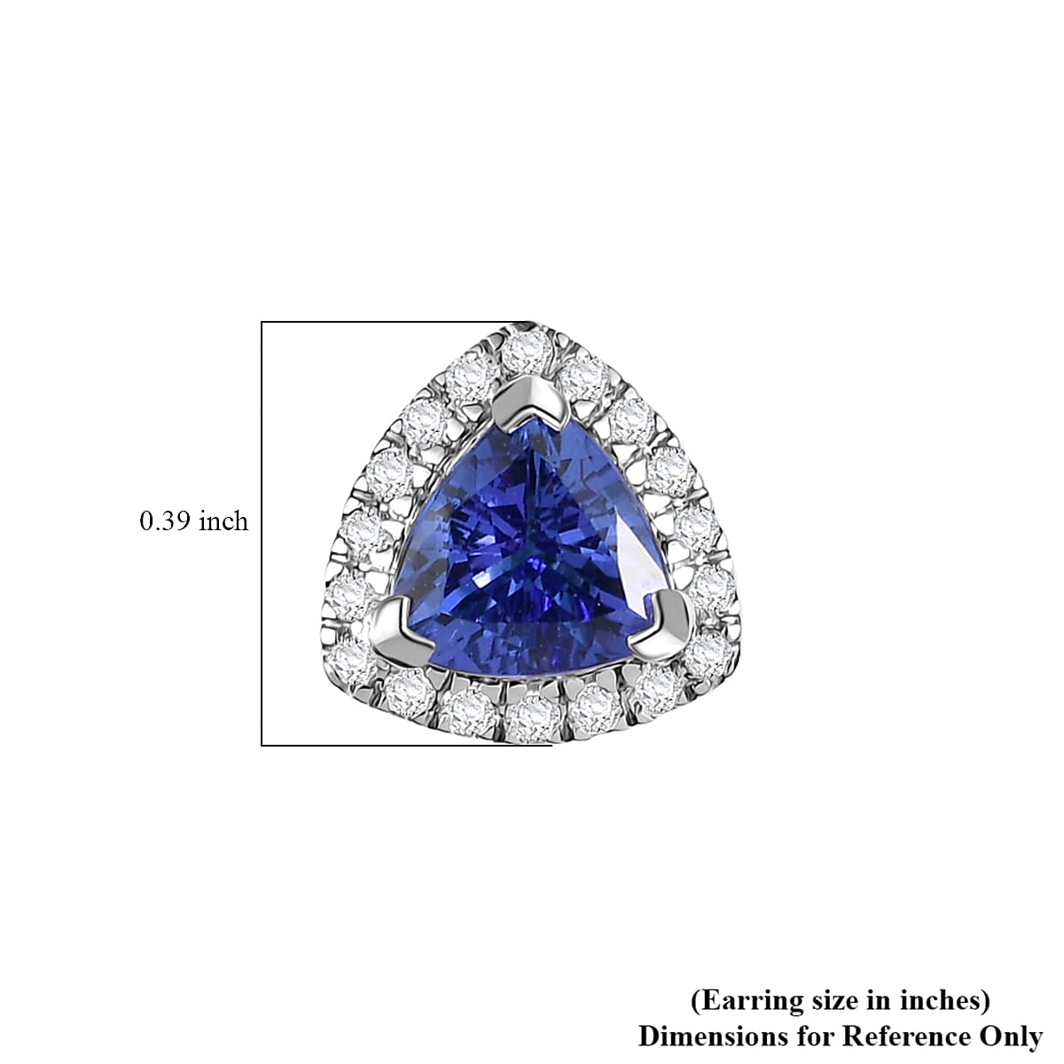 Rhapsody AAAA Tansanit, Weißer Diamant AGI zertifiziert Ohrringe 950 Platin ca. 2.30 ct