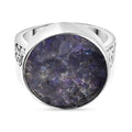 Tansanit-Matrix Ring Messing (Größe 17.00) ca. 8,15 ct