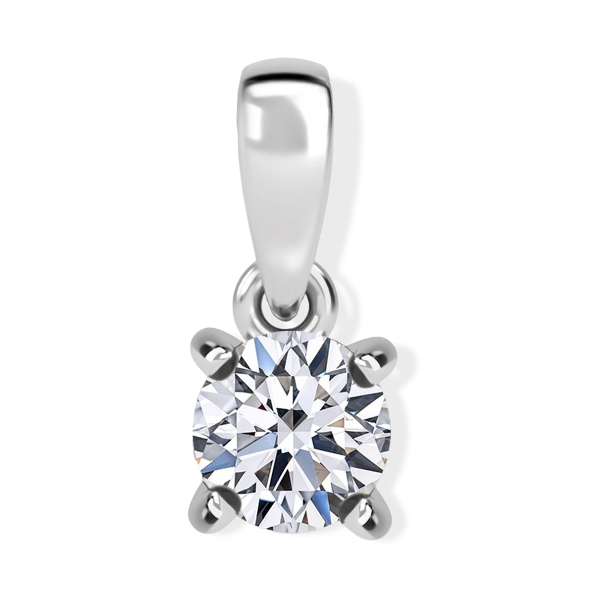 LUXURIANT DIAMOND - Lab Grown Diamant VS-EF SGL zertifiziert Anhänger 950 Platin ca. 0.25 ct