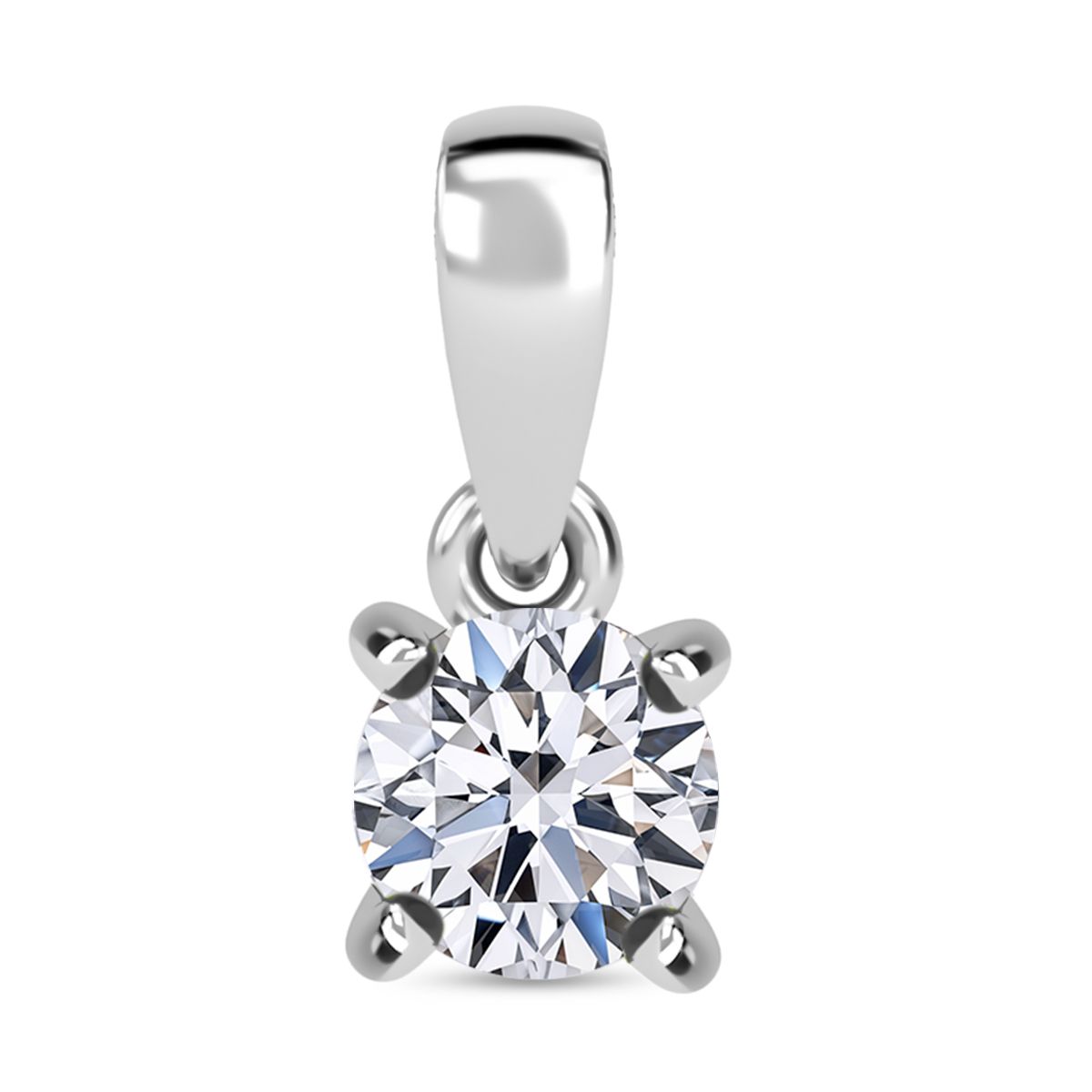 LUXURIANT DIAMOND - Lab Grown Diamant VS-EF SGL zertifiziert Anhänger 950 Platin ca. 0.25 ct
