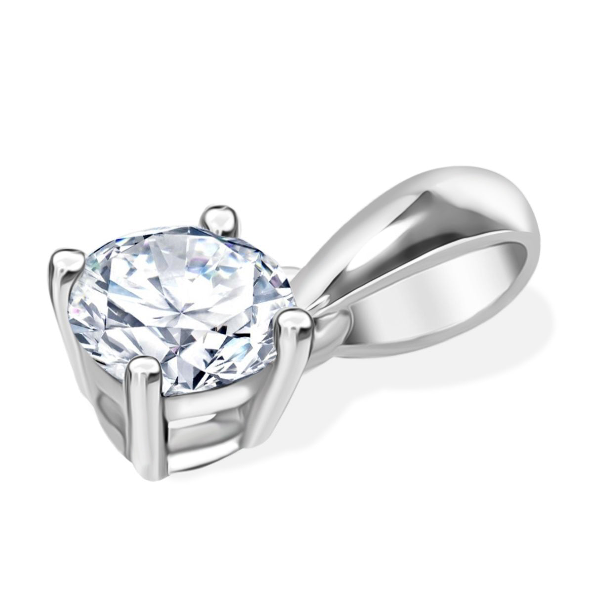 LUXURIANT DIAMOND - Lab Grown Diamant VS-EF SGL zertifiziert Anhänger 950 Platin ca. 0.25 ct