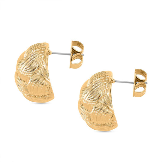 Knotten Design Ohrringe, Messing, ca. 11,68g