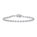 LUXURIANT IGI zertifiziertes VS-EF Labor Diamant 19cm Armband in 375 Weißgold - 4 ct.