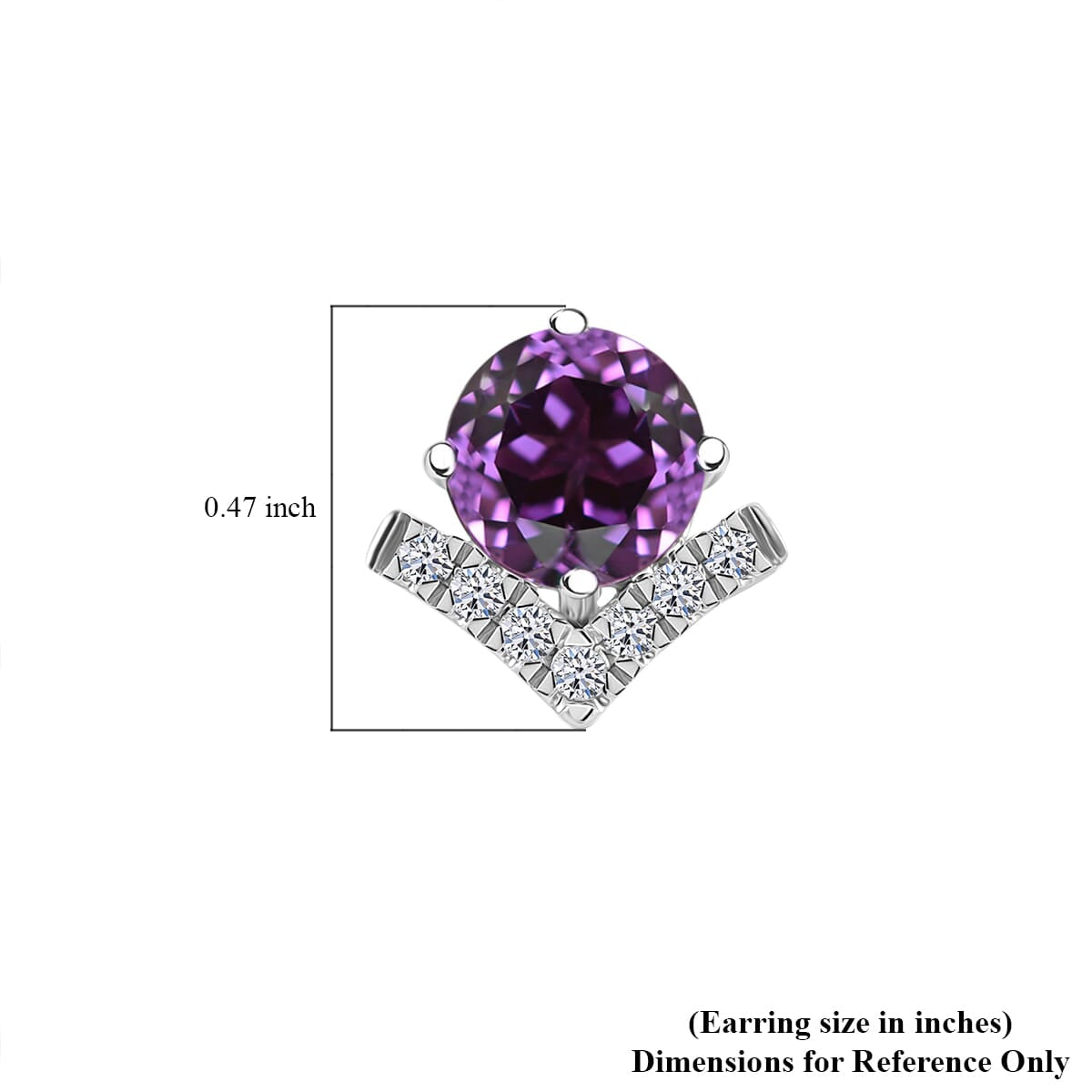 AAA Lab Grown Farbwechsel-Saphir, Lab Grown Diamant AGI zertifiziert Ohrringe 417 Gold ca. 4.20 ct
