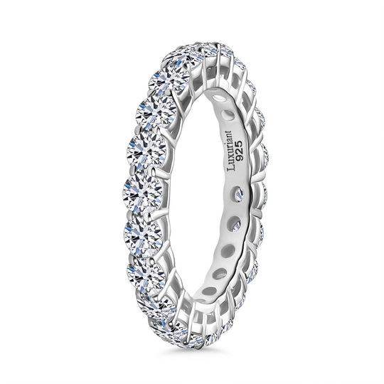 Lab Grown Diamant SI Ring 375 Weiß Gold ca. 2.35 ct
