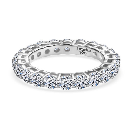 Lab Grown Diamant SI Ring 375 Weiß Gold ca. 2.35 ct