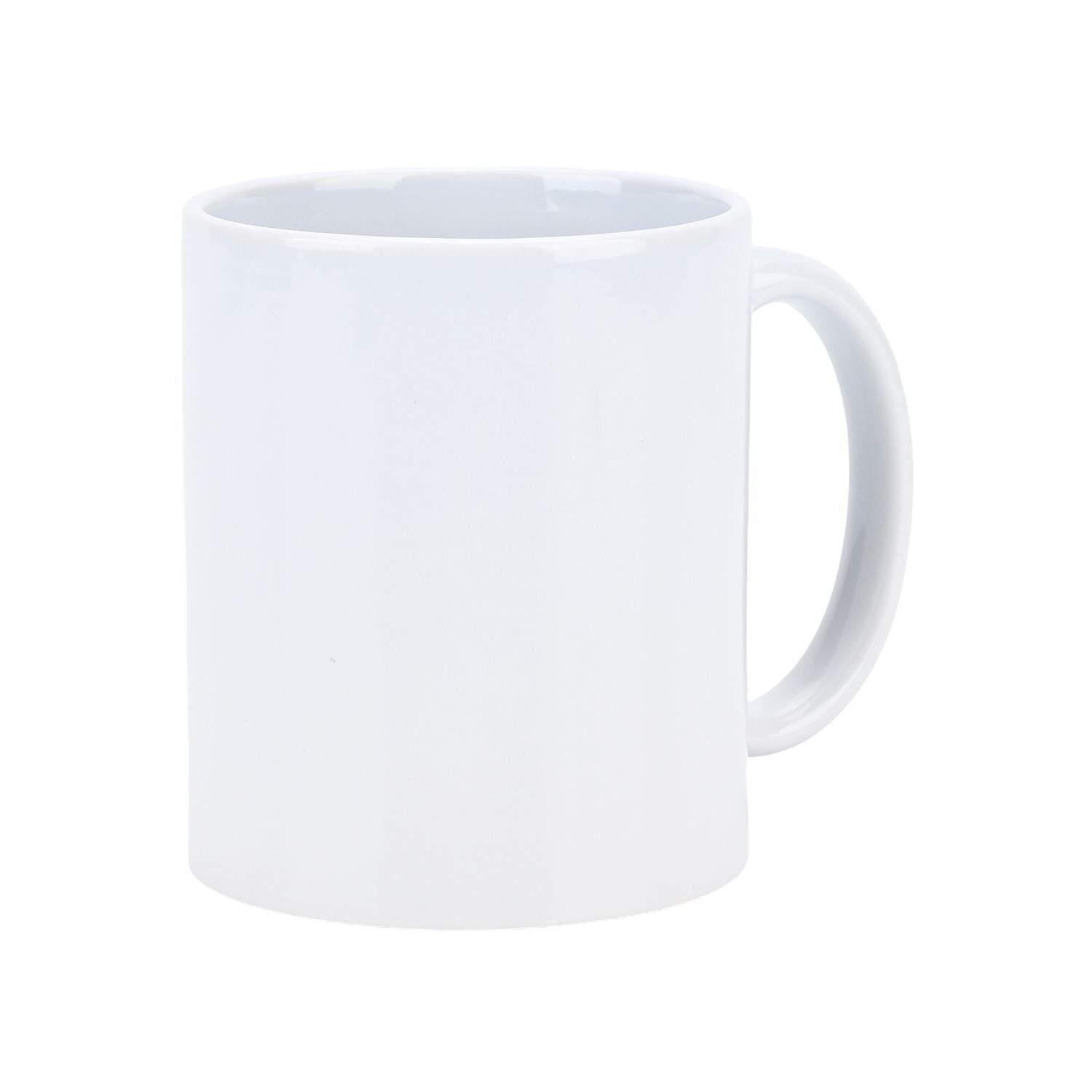 Keramik-Tassen-Set mit Löffel und ShopLC-Logo, 8x9,5 cm (Tasse), 12 cm (Löffel), Weiß