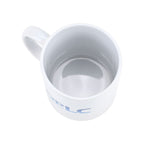 Keramik-Tassen-Set mit Löffel und ShopLC-Logo, 8x9,5 cm (Tasse), 12 cm (Löffel), Weiß