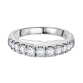 Moissanit Ring 925 Silber rhodiniert (Größe 17.00) ca. 0,76 ct