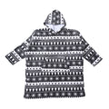 Doppellagiger Hoodie mit Tasche, Grau