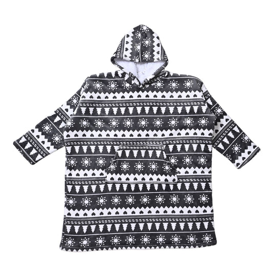 Doppellagiger Hoodie mit Tasche, Grau