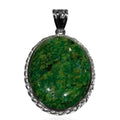 Gefärbter Chrysokoll-Jaspis Anhänger ca. 62.00 ct