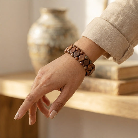 Roter Picasso Jaspis Armband Flexibel ca. 160.00 ct