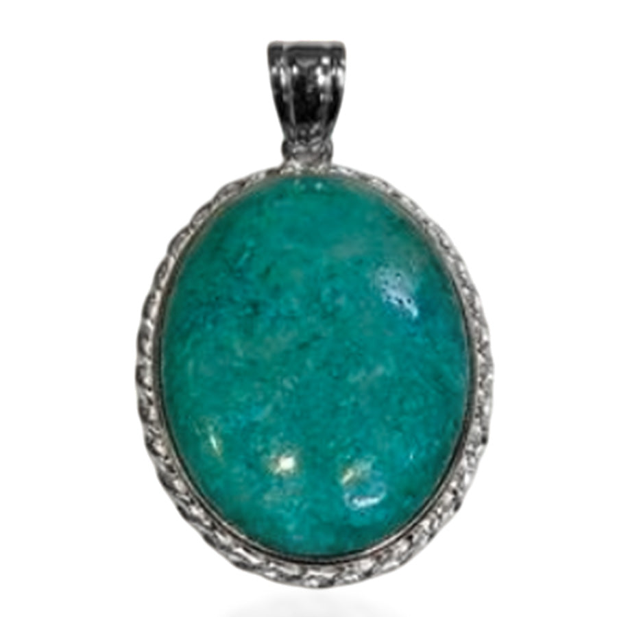 Brasilianischer Regenwald-Jaspis Anhänger ca. 72,00 ct.