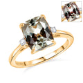LUXORO AAA Turkizit, Weißer Diamant Ring 585 Gold (Größe 17.00) ca. 3,60 ct
