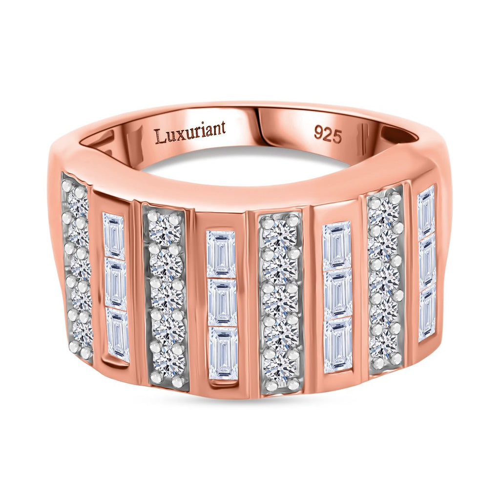 Rhodium-Überzug und 750 Roségold Vermeil