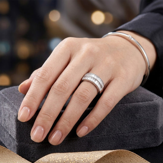 LUXURIANT DIAMOND - Lab Grown Diamant I1-GH Ring 925 Silber (Größe 20.00) ca. 1.50 ct