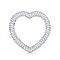 VS Diamant Herz Anhänger in 950 Platin - 0,42 ct.