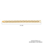 Weißer Kristall Armband ca. 19 cm, Goldfarben