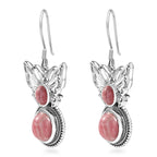 D’joy AAA Rhodochrosit Ohrringe 925 Silber rhodiniert ca. 7.13 ct