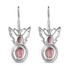 D’joy AAA Rhodochrosit Ohrringe 925 Silber rhodiniert ca. 7.13 ct