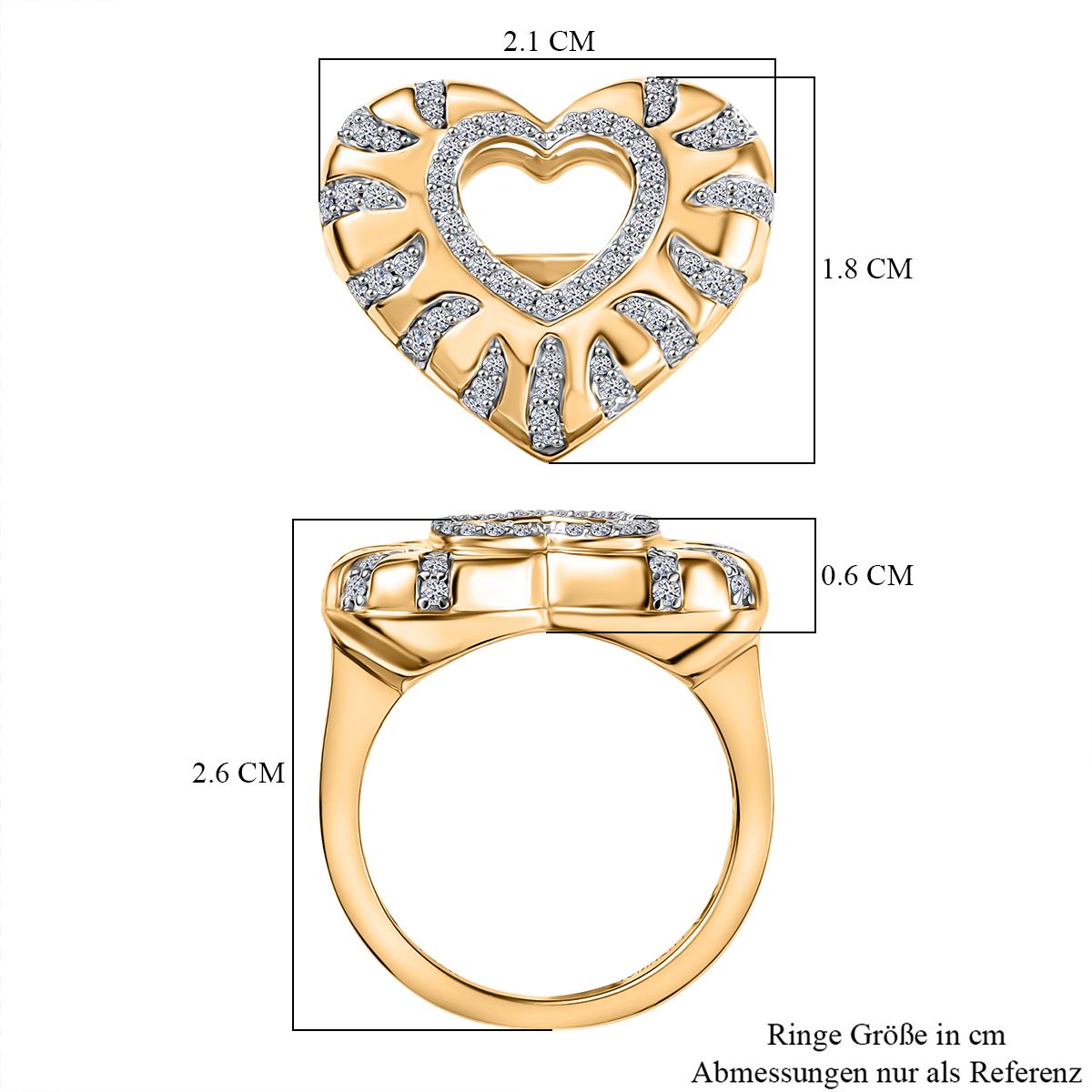 750 Gelbgold Vermeil