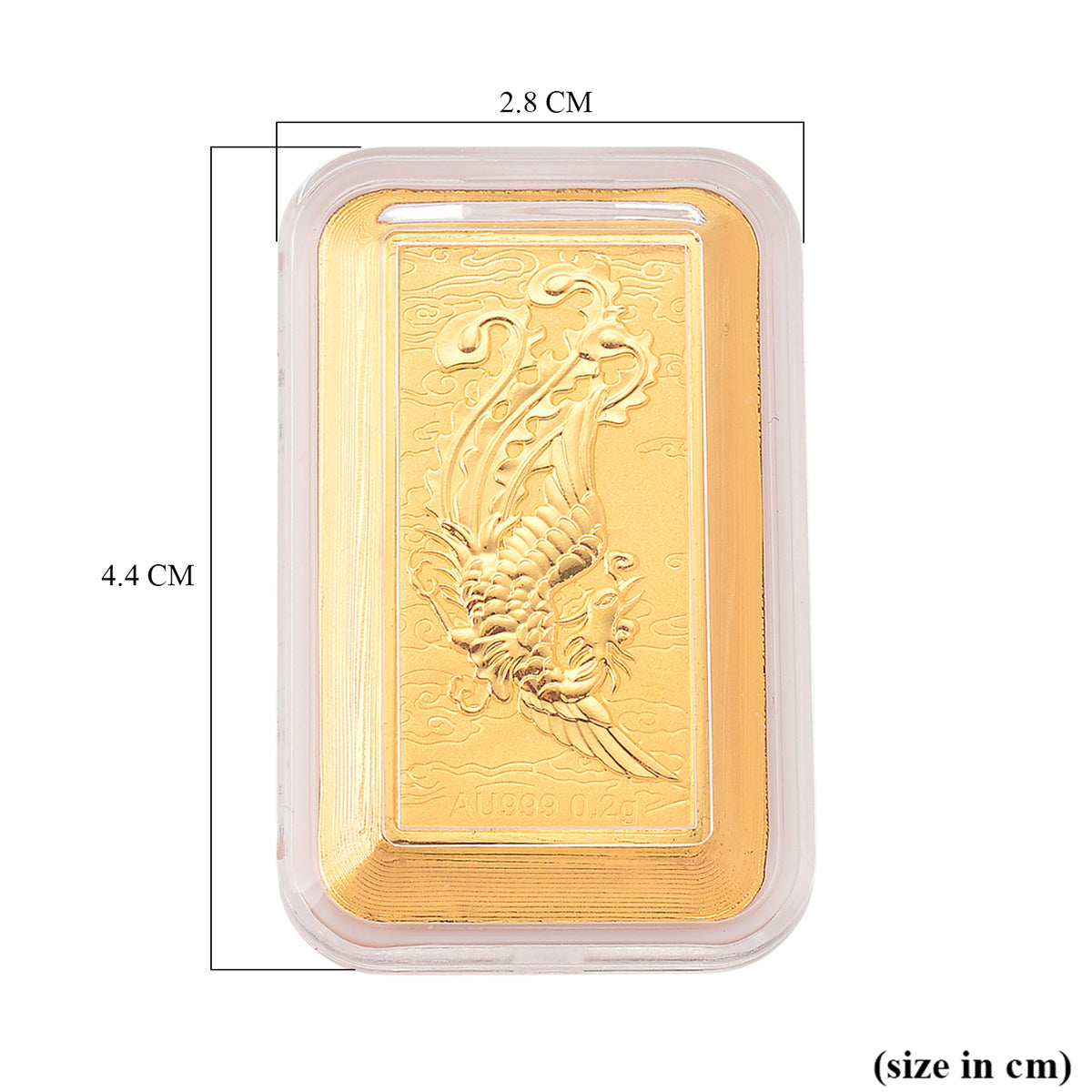 999er Goldfolie mit Phoenix, 200 mg