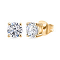 LUXURIANT 1 ct. SGL zertifizierte VS-GH Labor Diamant Ohrringe, 925 Silber Gelbgold Vermeil