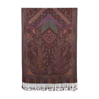 Schal mit Paisley-Muster und Fransen, Einheitsgröße, Braun